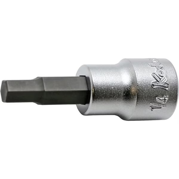 Bit Socket 1/8 Hex 50mm 3/8 Sq. Drive, Ko-Ken, Mfr#: 3010A.50-1/4